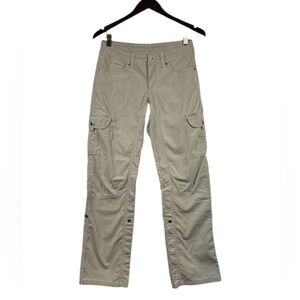 KÜHL Splash Lightweight Quick Drying Classic Outdoor Roll-Up Pants Khaki Size 4S
